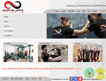 Tablet Screenshot of martial-arts.at